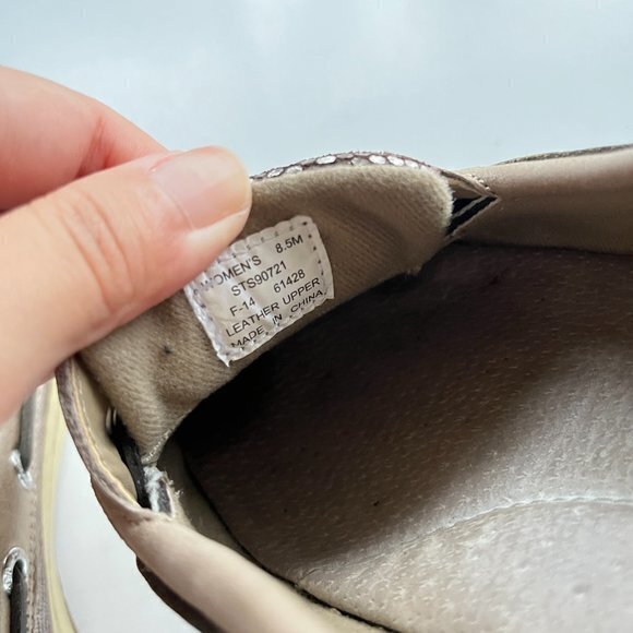 Sperry Women's Angelfish Metallic Slip-On Boat Shoe Size 8.5M Comfy - Picture 5 of 6